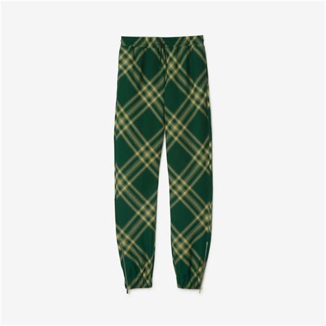 burberry serpentine check wool pants|Check Wool Jogging Pants in Salt .